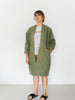 Jacket Big Pockets Green in ORGANIC Cotton