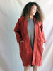 Jacket Big Pockets Red in ORGANIC Cotton
