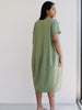 Organic Shape Dress in green