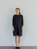 Dress Square in Gray  with Straight fit in Cotton. Sustainable Cotton Dress.